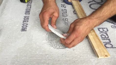 cutting a hole in cement board